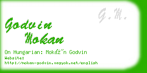 godvin mokan business card
